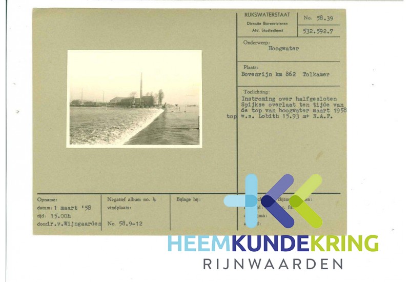 Hoogwater Boven Rijn 1958 F0000015